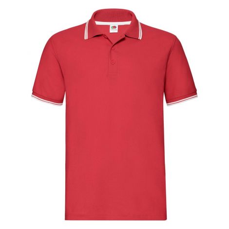Premium Tipped Polo muška majica crveno-bela