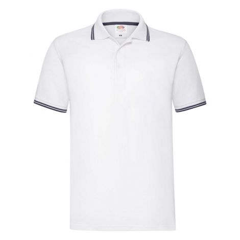 Premium Tipped Polo muška majica belo-plava