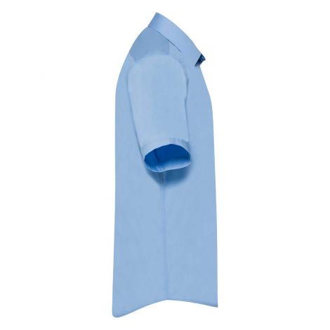 POPLIN SHIRT SHORT SLEEVE muška košulja plava